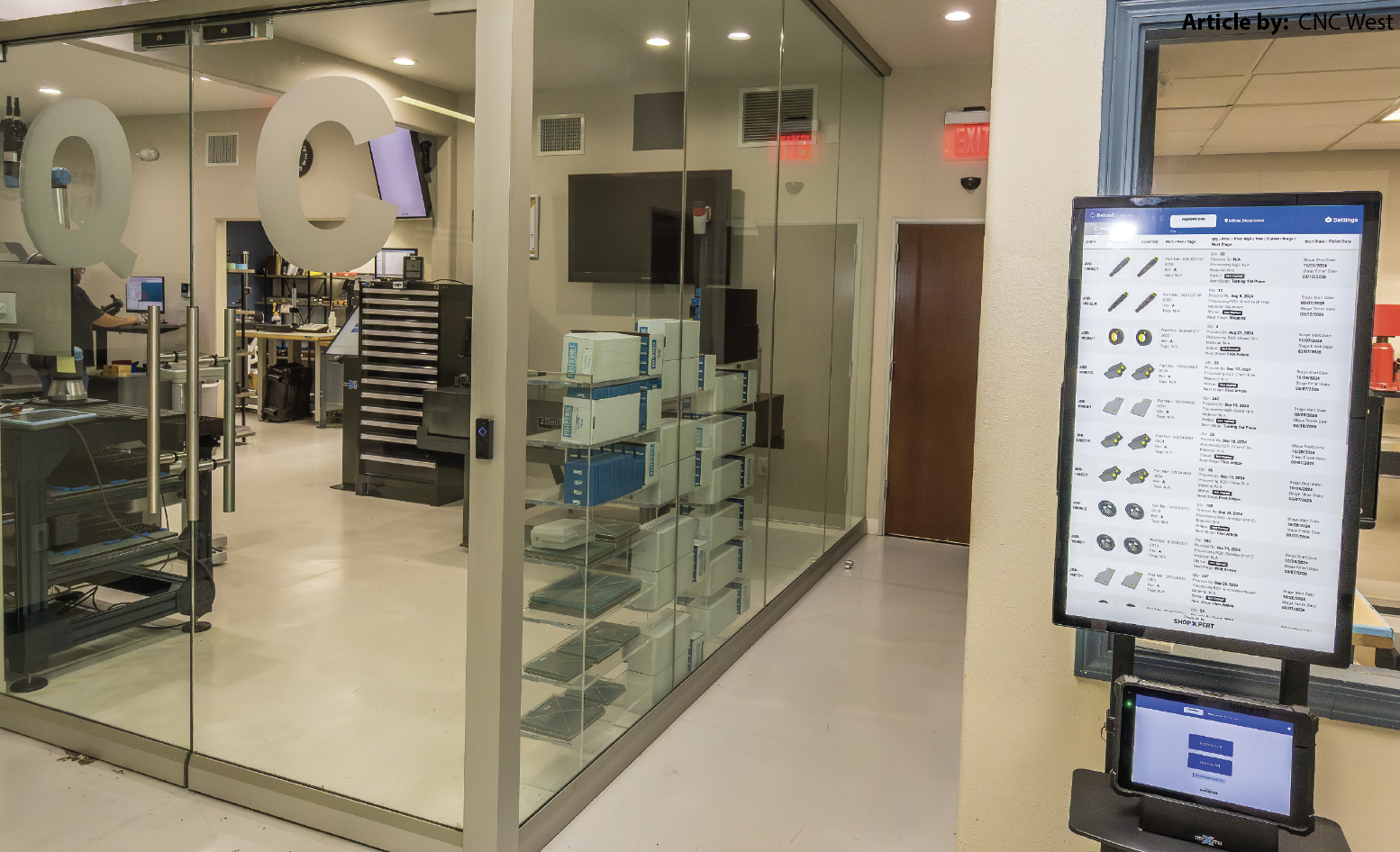 ShopXpert offers native hardware for seamless integration with their ERP software. Nytron’s shop is filled with easy access points.